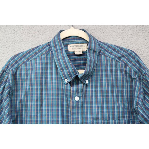 Duluth Trading Co. Men's Wrinkle Fighter Long Sleeve Button Up Shirt-Large/Tall - Picture 3 of 8